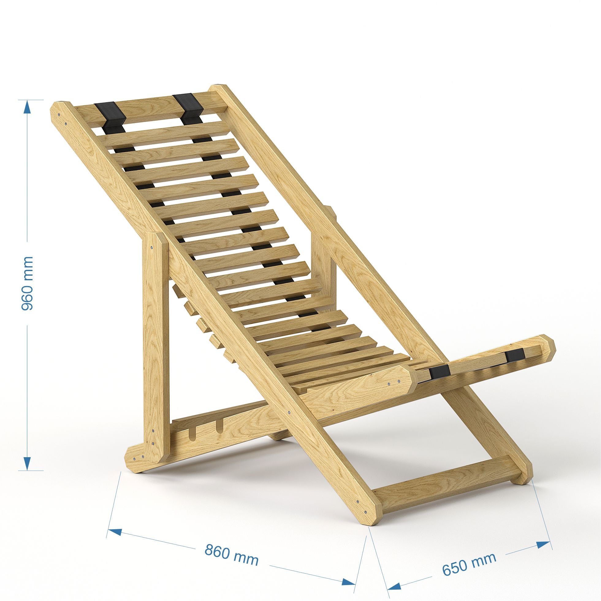 Gartenlounge Liegestuhl Holz Sonnenliege