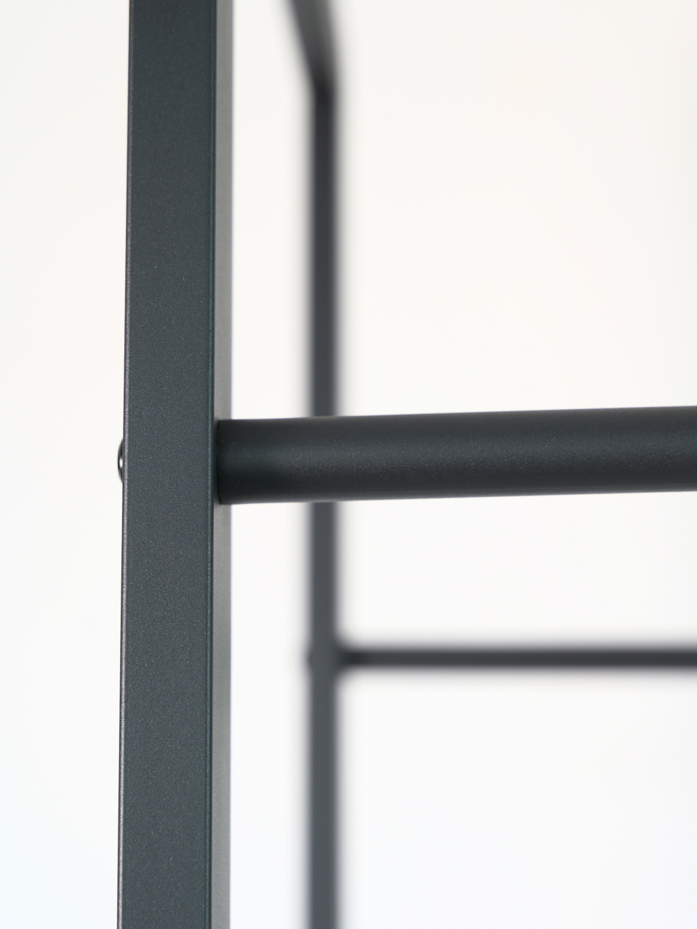 Kaminholzregal aus Metall Schwarz