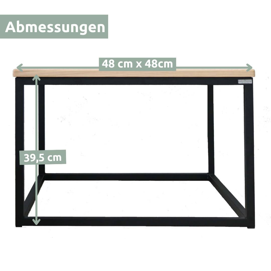 3er-Set Couchtisch aus Eiche