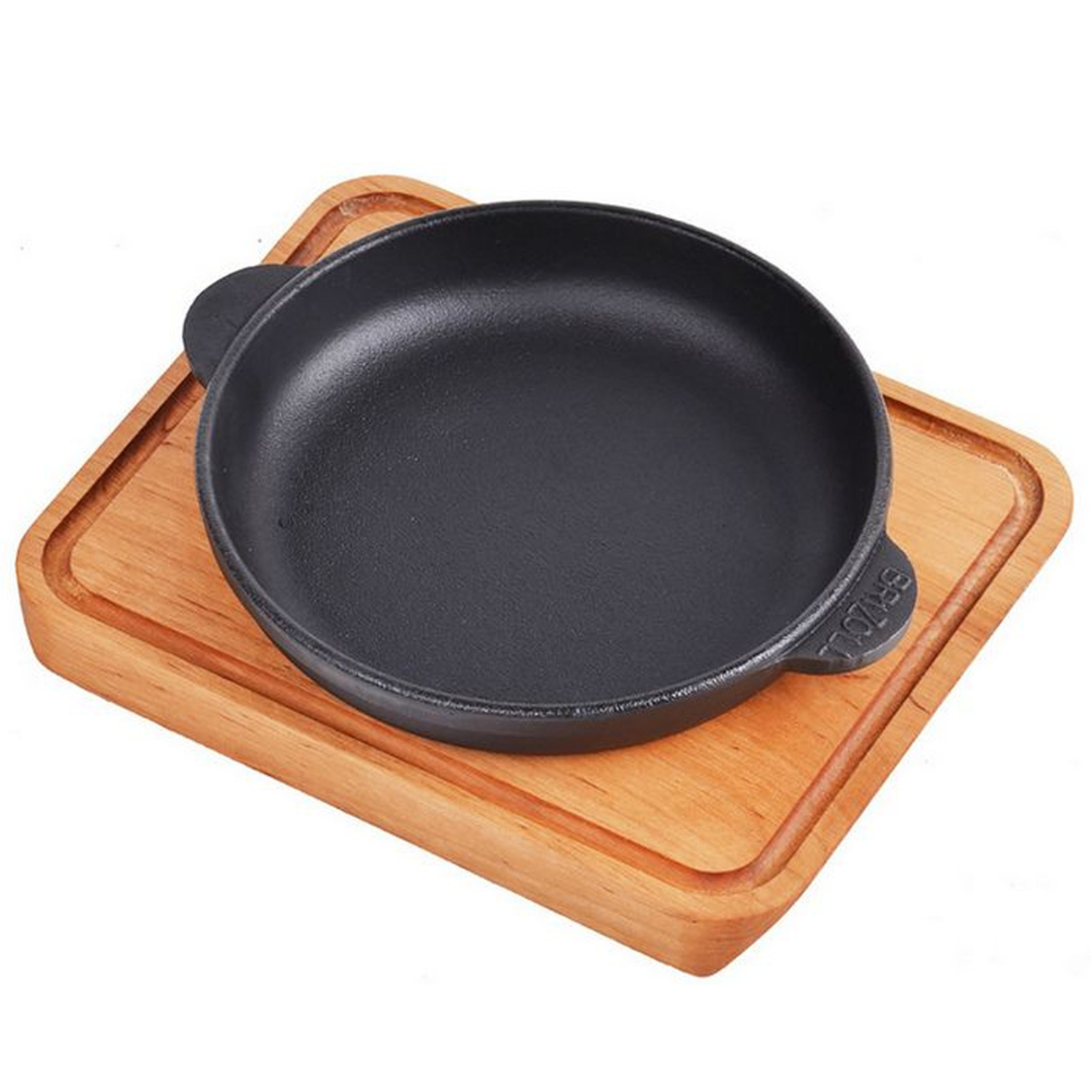 Gusseisen Servierpfanne H-2,5 cm