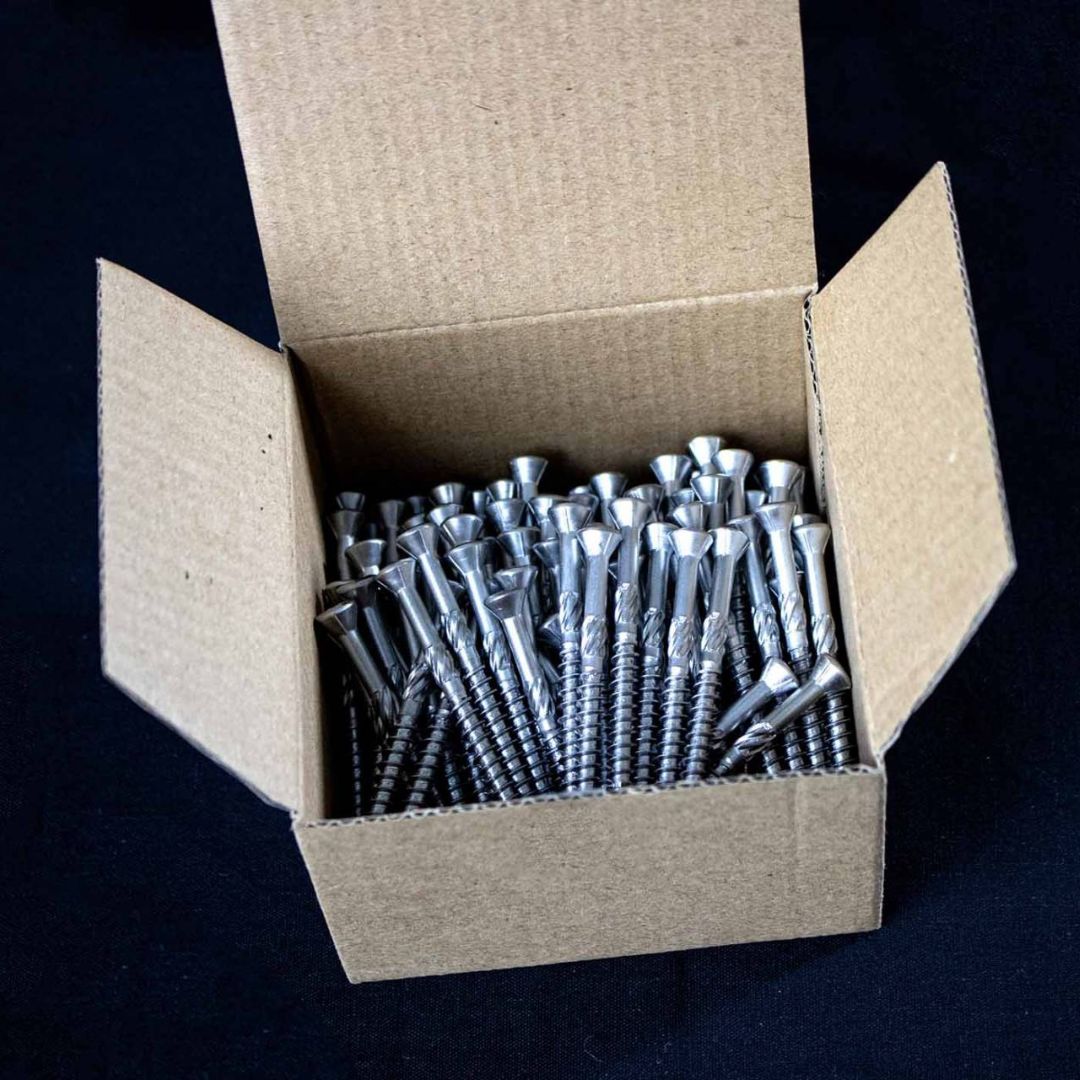 100 Stück Terrassenschrauben aus Edelstahl 5x60 mit Torx Kopf