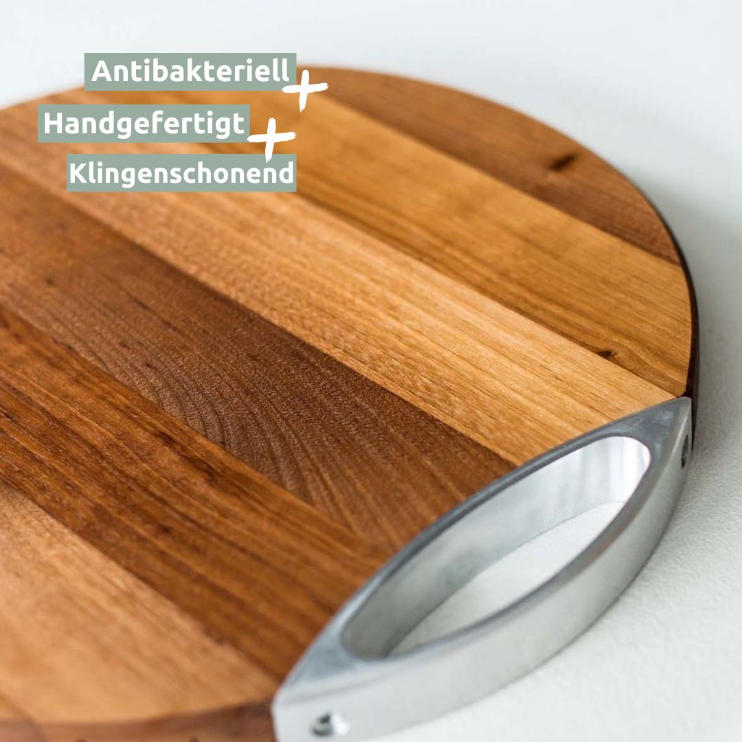 Schneidebrett rund aus Birke, ø30