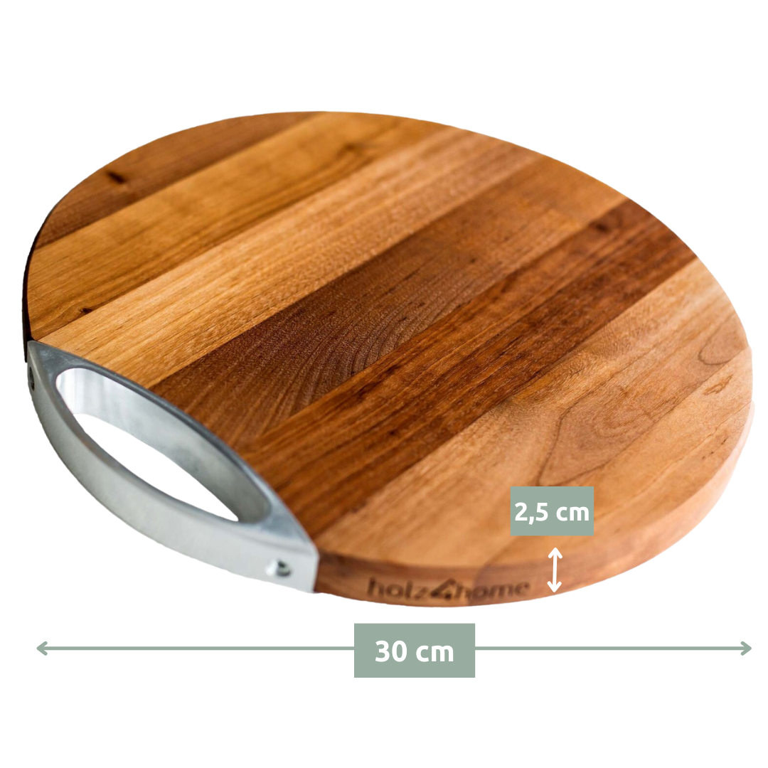 Schneidebrett rund aus Birke, ø30
