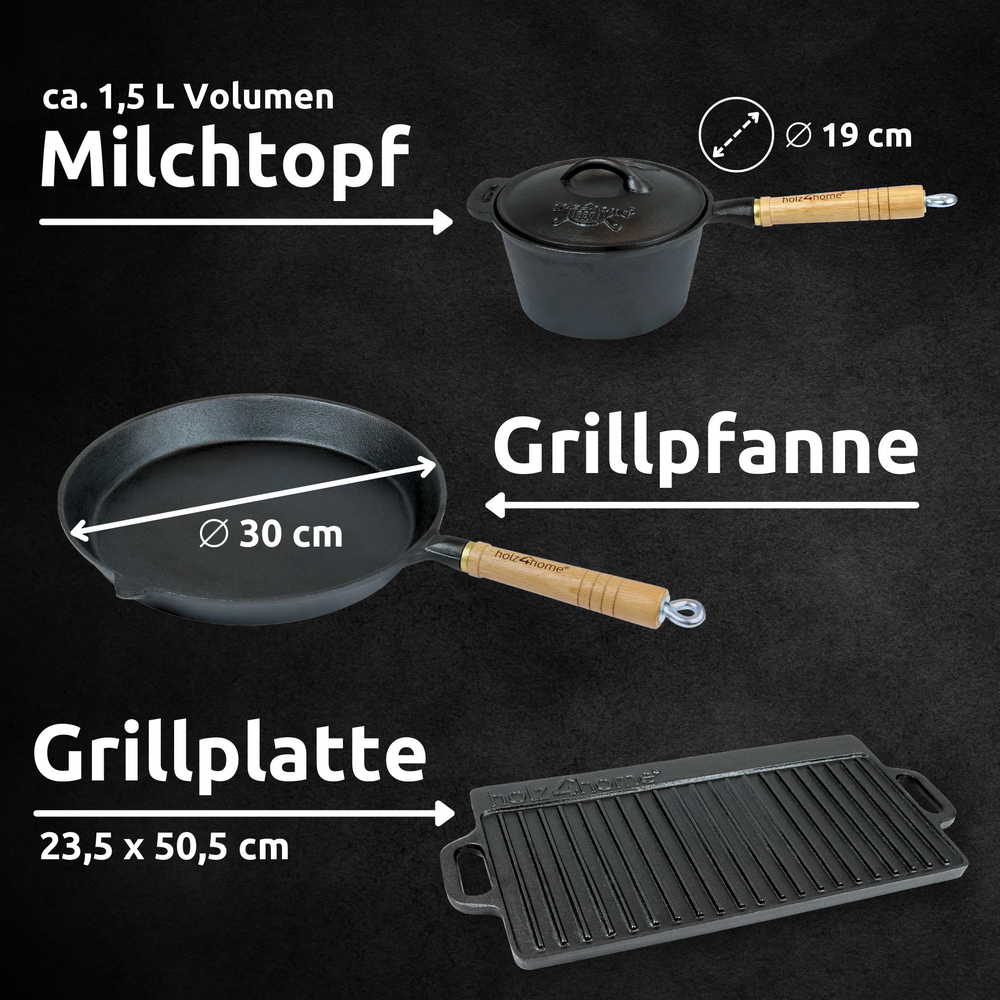4,7 Liter Dutch Oven Set 9-teilig