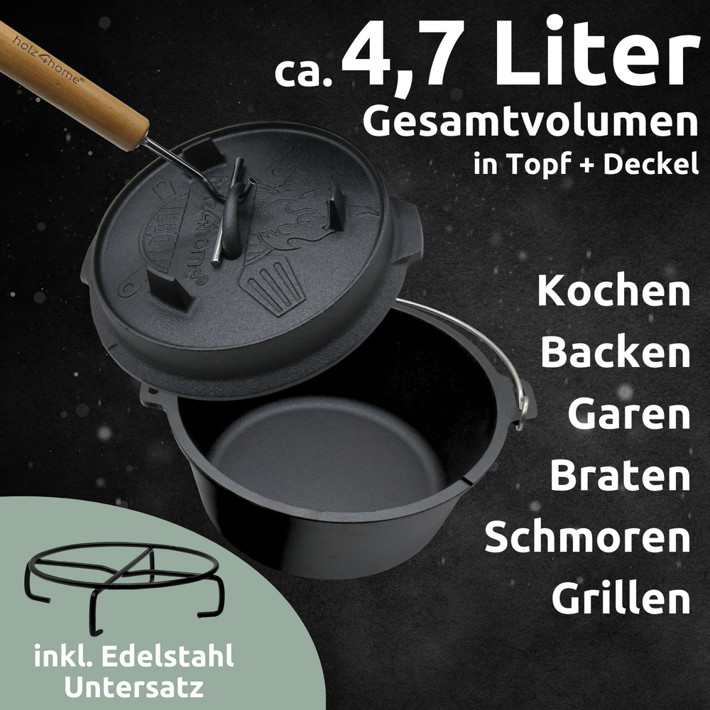 4,7 Liter Dutch Oven Set 9-teilig