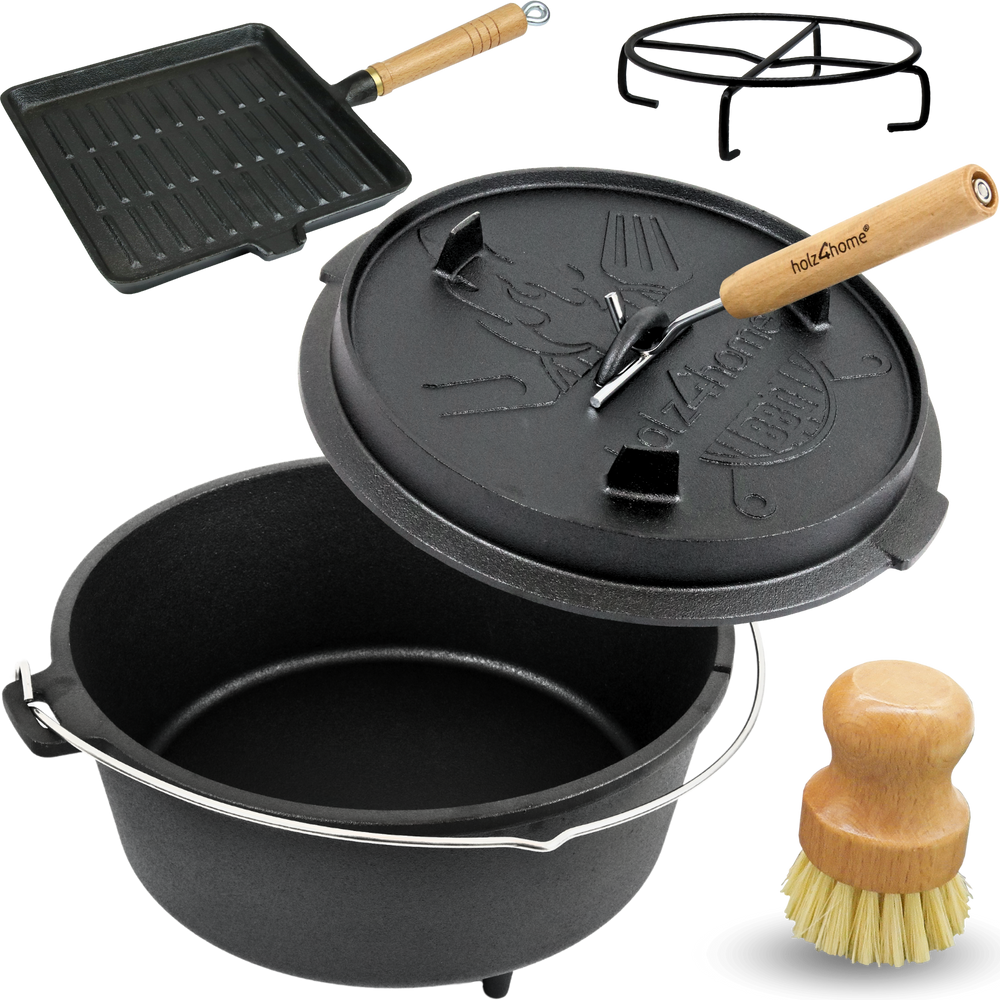 Dutch Oven 9Liter mit Zubehör