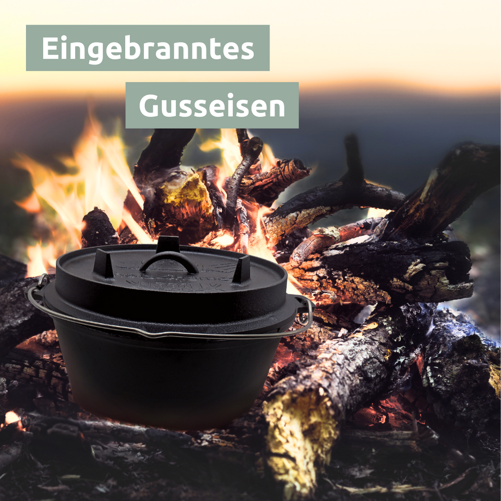 Dutch Oven 9Liter mit Zubehör