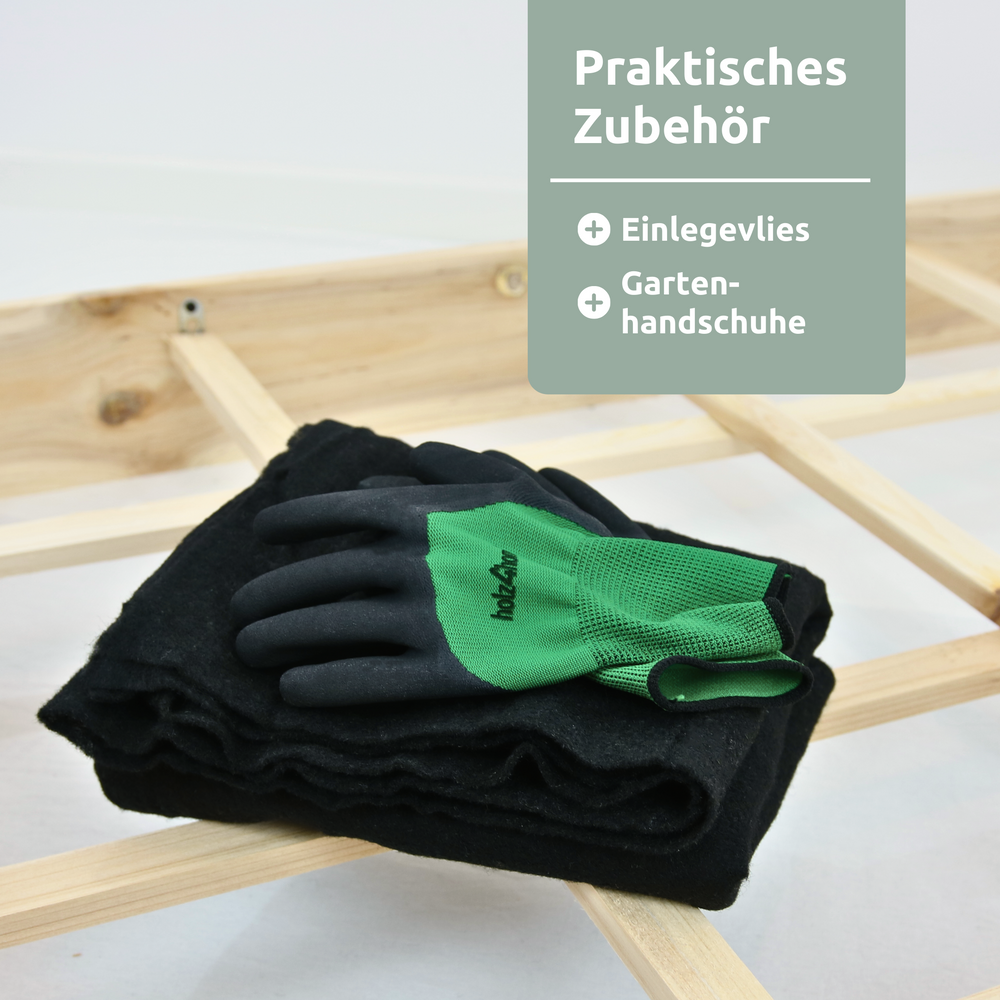 Gemüsebeet mit Abdeckung