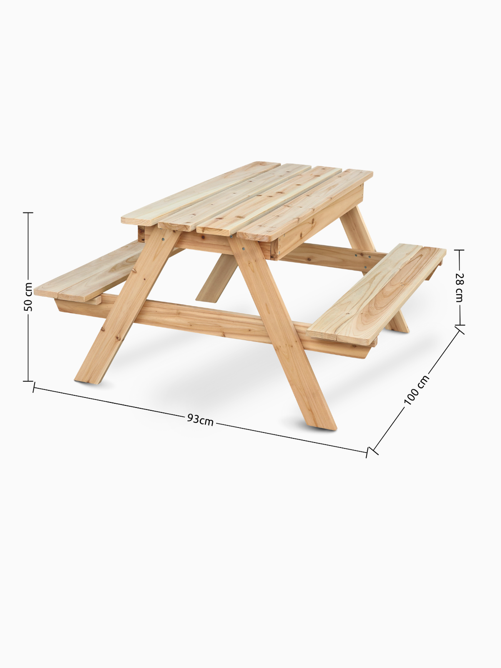 Outdoor Picknickbank aus Tannenholz