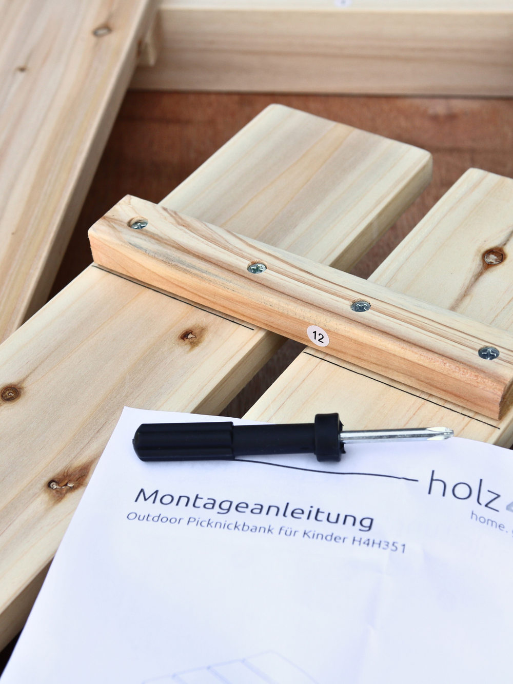Outdoor Picknickbank aus Tannenholz