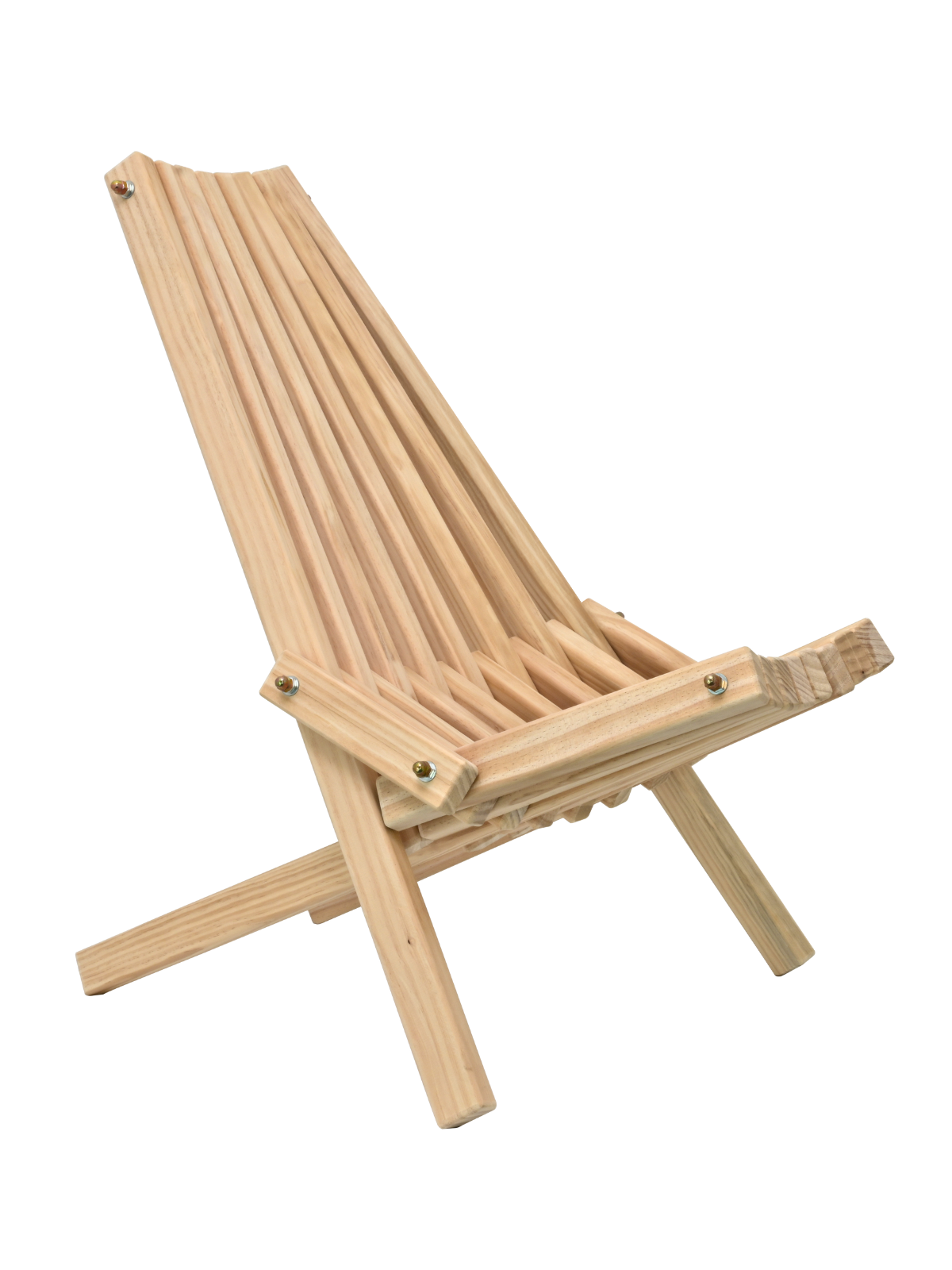 Skandinavischer Liegestuhl aus Kiefer