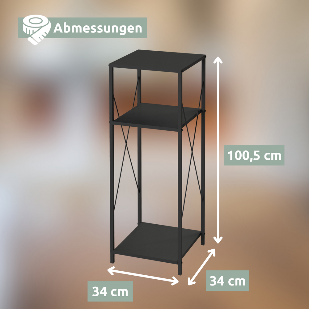 Kaminholzregal mit Ablage