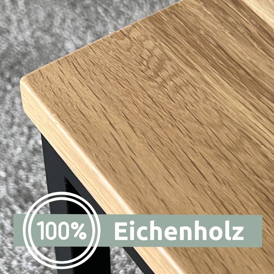 3er-Set Couchtisch aus Eiche