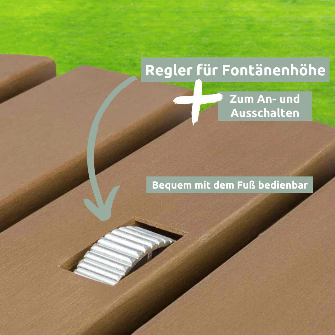 Bodendusche für Pool, Garten und Camping - Gartendusche mit Zubehör