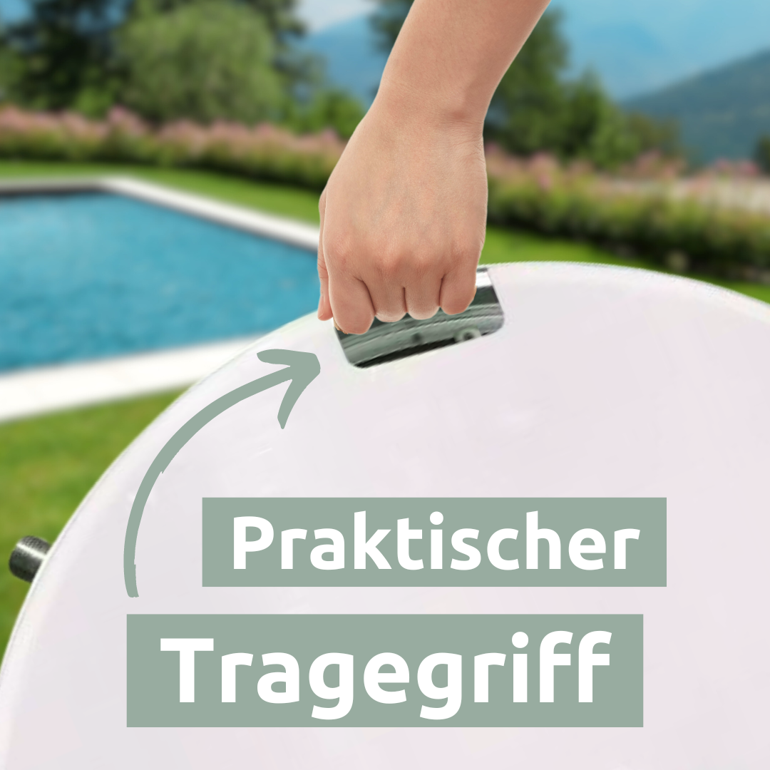 Bodendusche für Pool, Garten und Camping - Gartendusche mit Zubehör