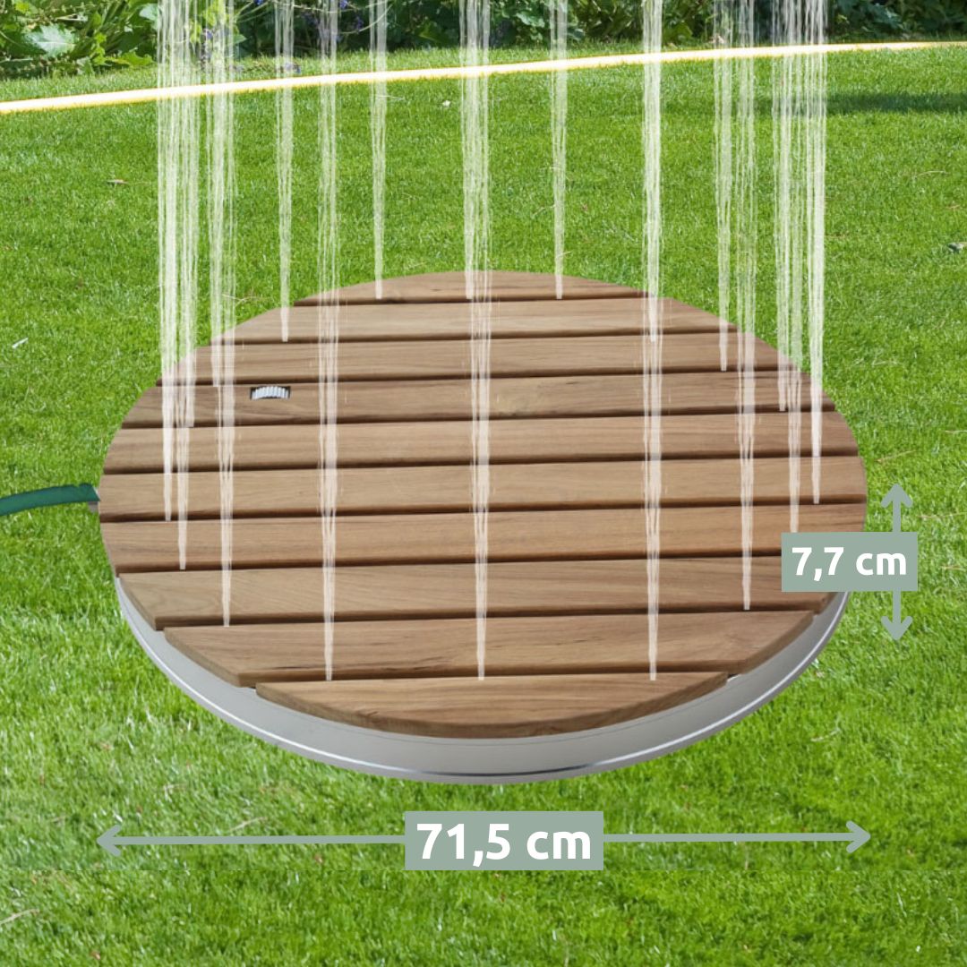 Bodendusche für Pool, Garten und Camping - Gartendusche mit Zubehör