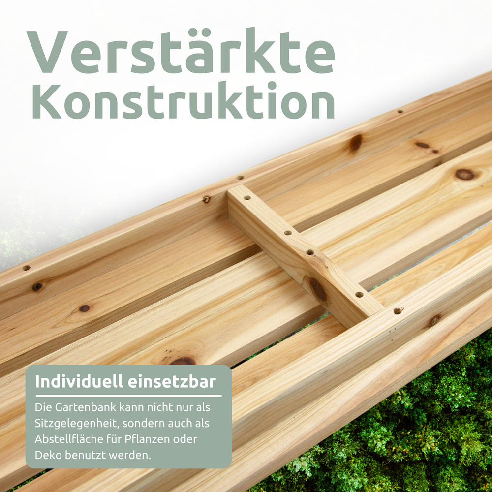 Gartenbank aus Tannenholz