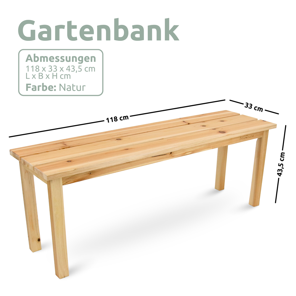 Gartenbank aus Tannenholz