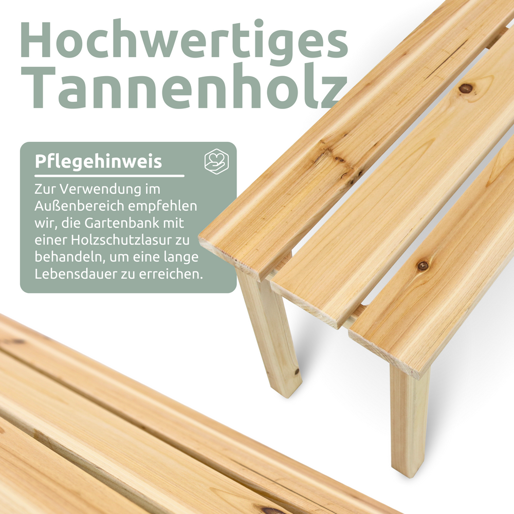 Gartenbank aus Tannenholz