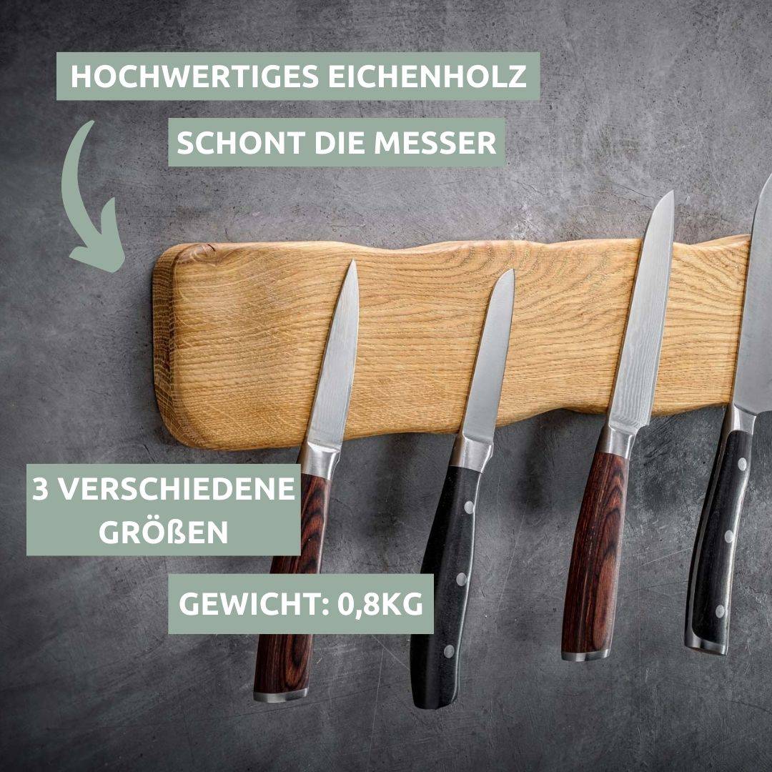 Messerleiste La Madera magnetisch Eiche I 42cm lang