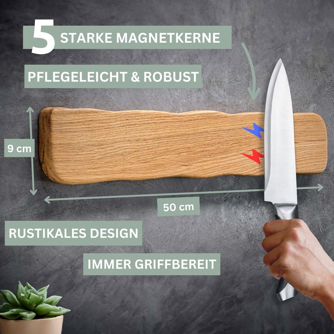 Messerleiste La Madera magnetisch Eiche I 42cm lang
