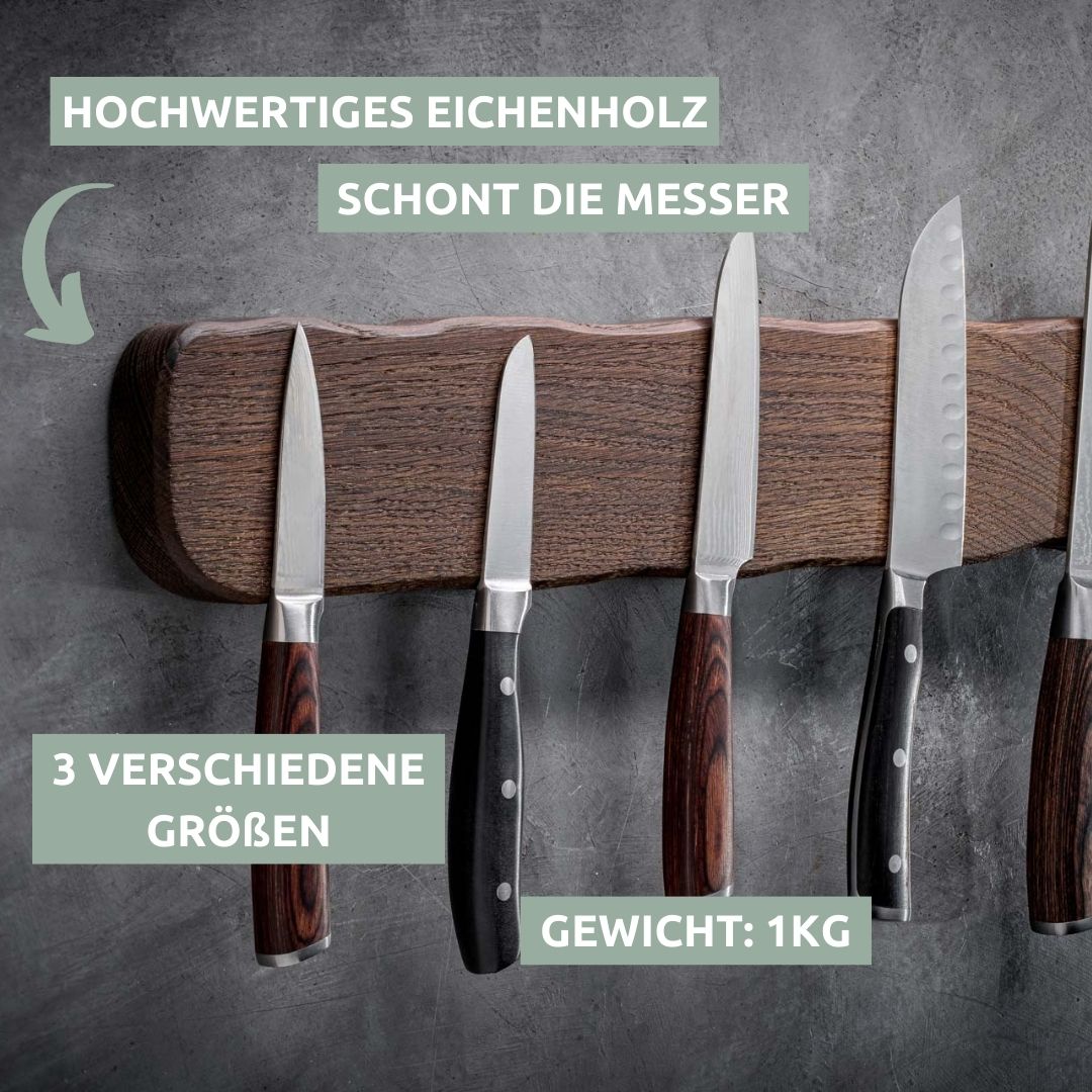 Messerleiste La Madera magnetisch Eiche I 42cm lang