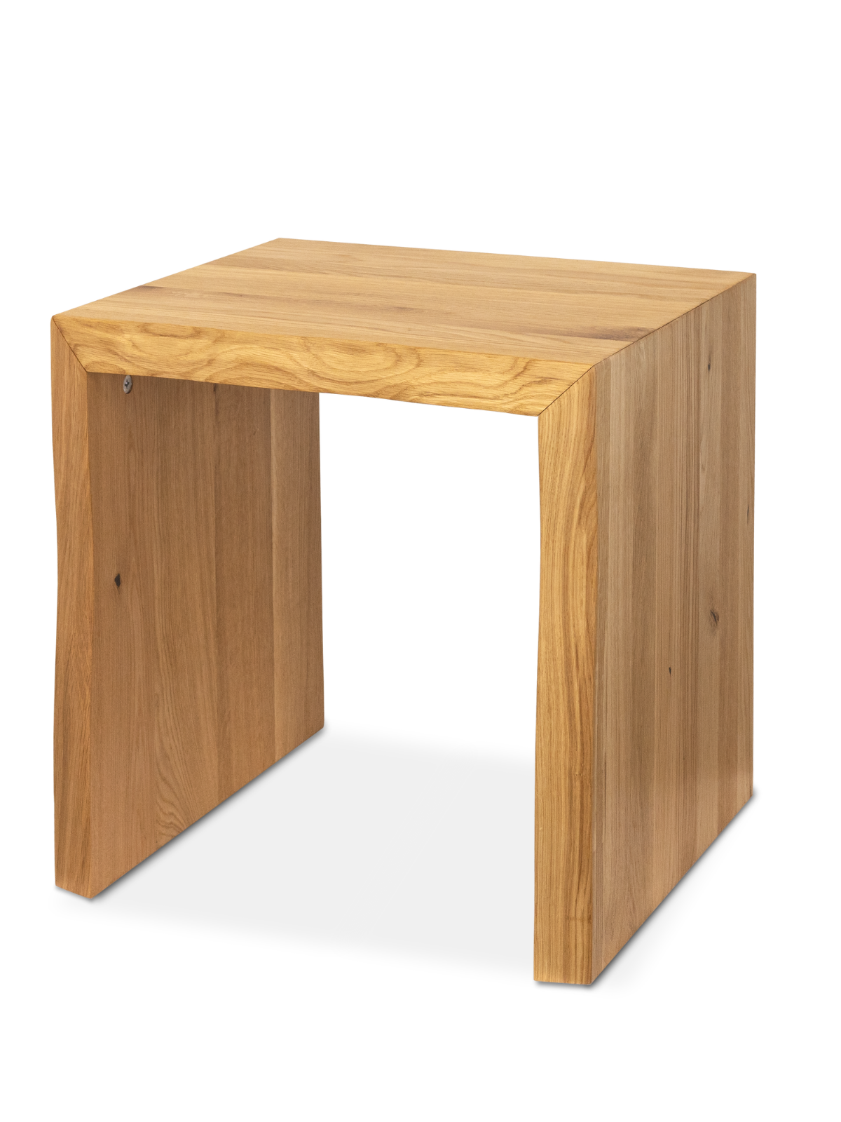 Massivholz Hocker I Bank aus Eiche mit Baumkante