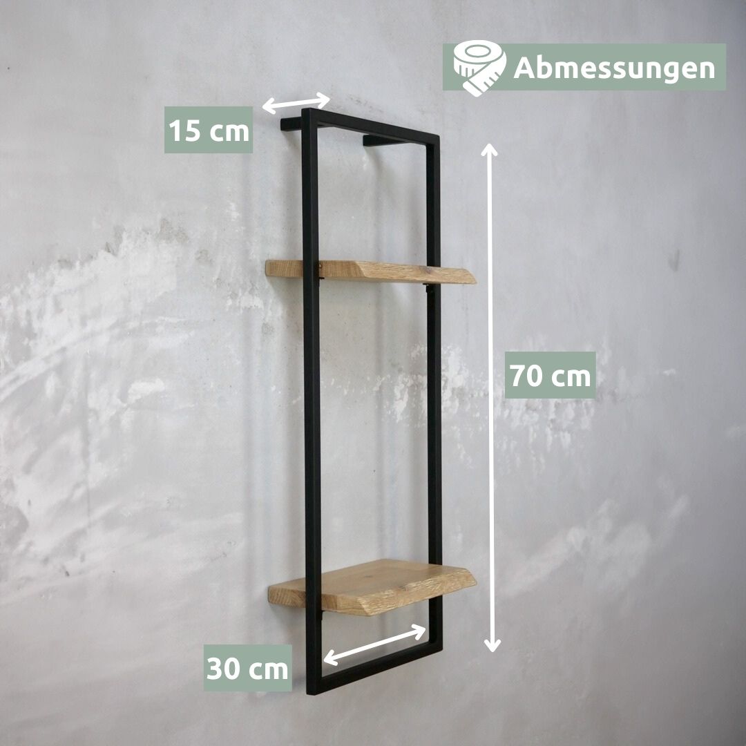 Wandregal high in schwarz gerahmt von holz4home®