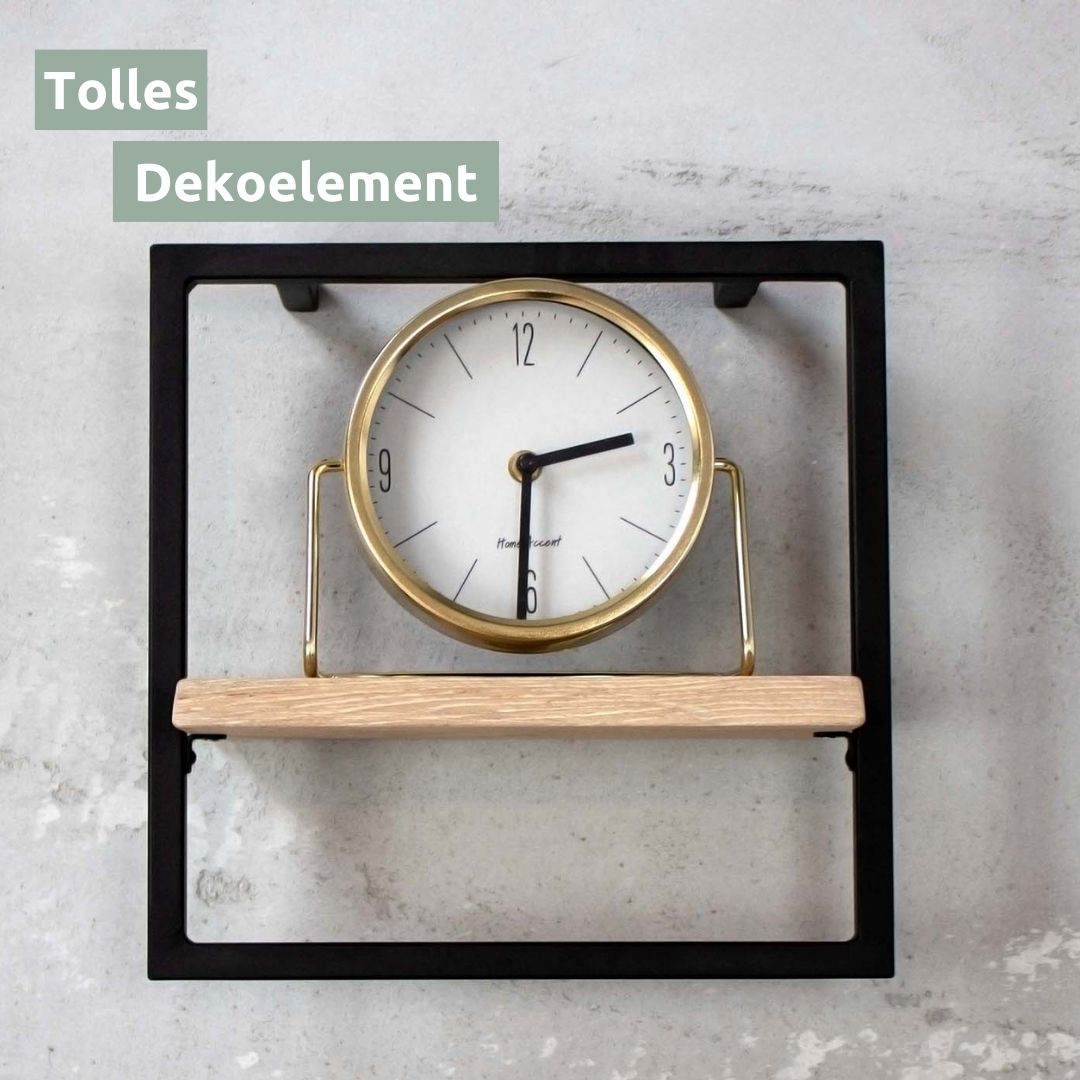 Wandregal Small Schwarz Gerahmt I Industrial Style