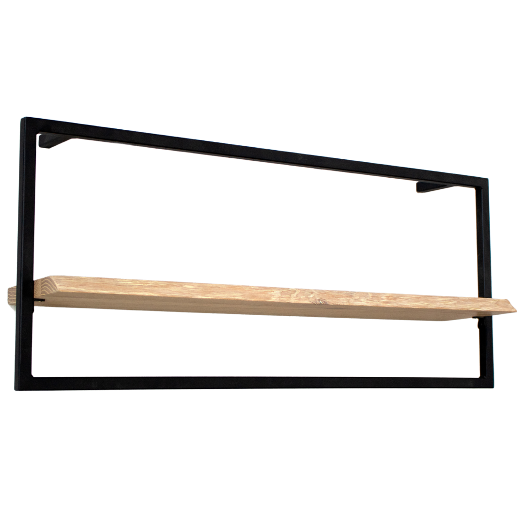 Wandregal long in schwarz gerahmt von holz4home®