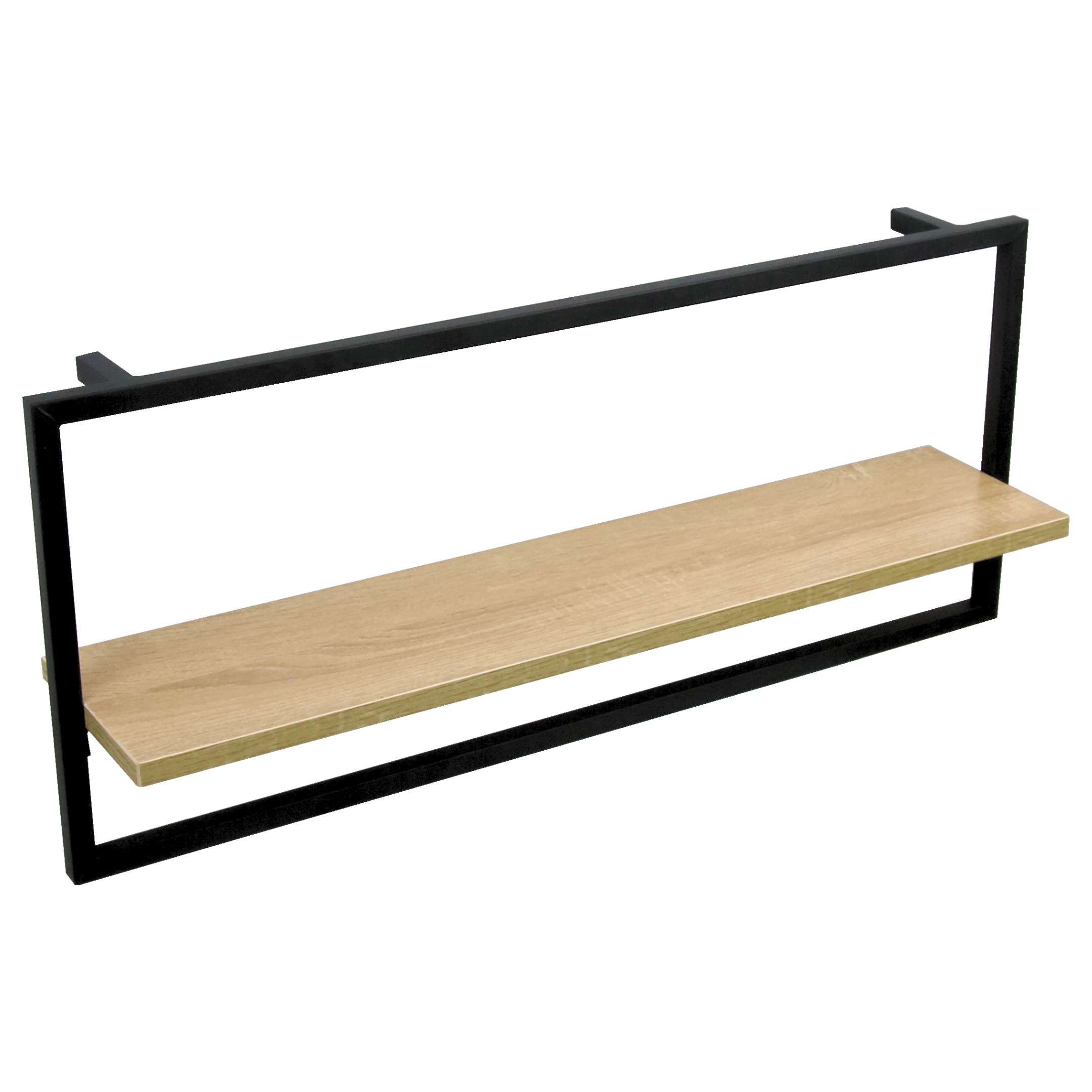 Wandregal mit Rahmen MDF Sonoma
