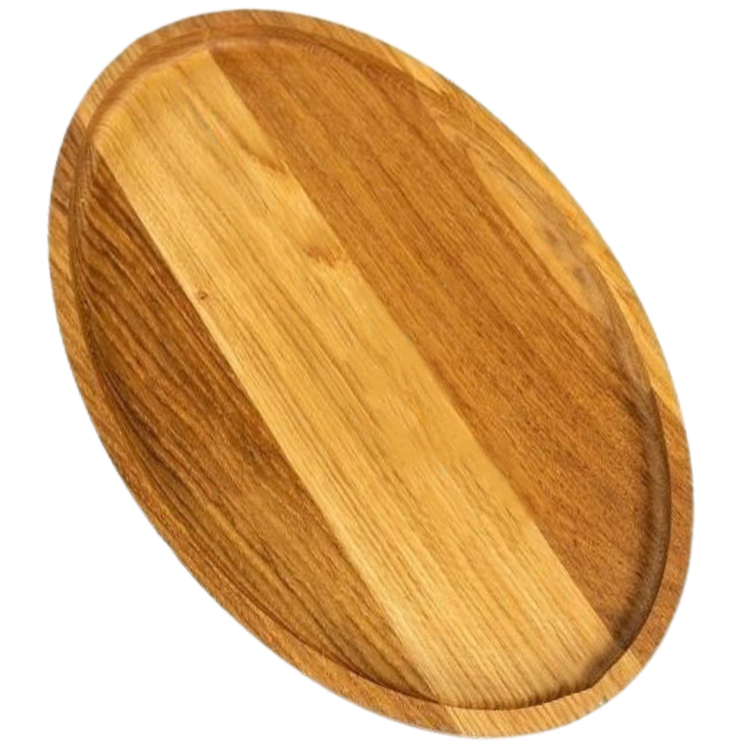 Dekotablett aus Holz mit Kante von holz4home®