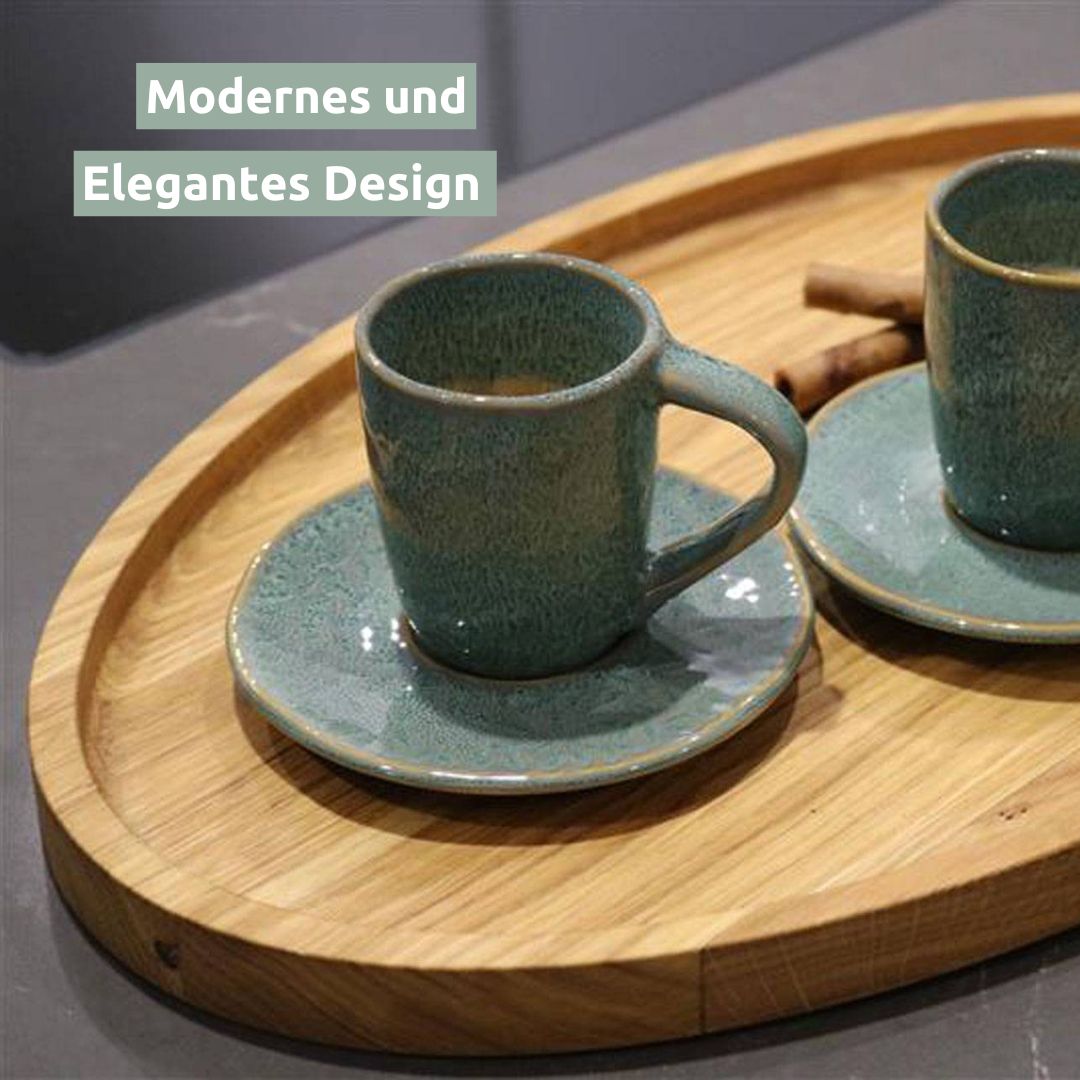 Dekotablett aus Holz mit Kante von holz4home®