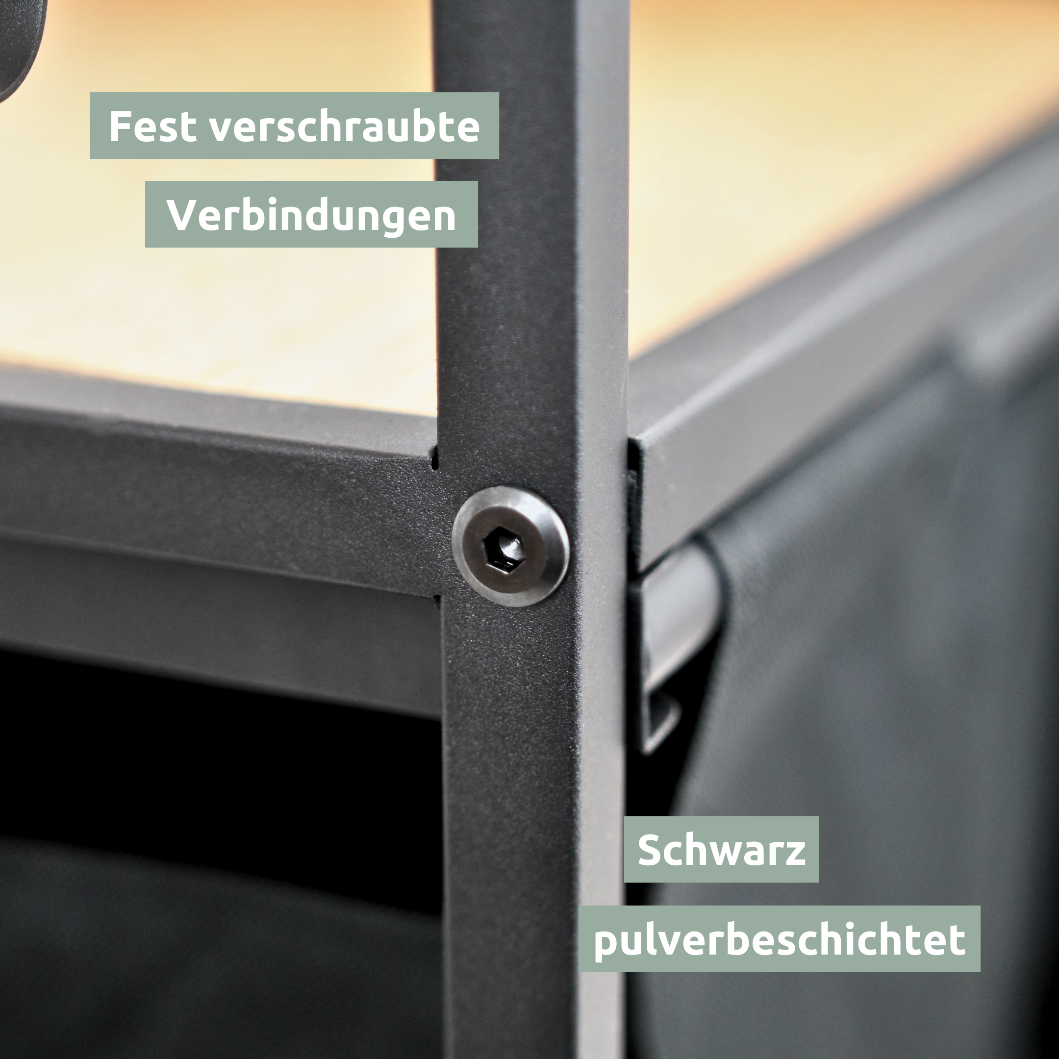 Wäschekorb 2 Fächer 92 Liter ausziehbar mit Aufbewahrungsbox