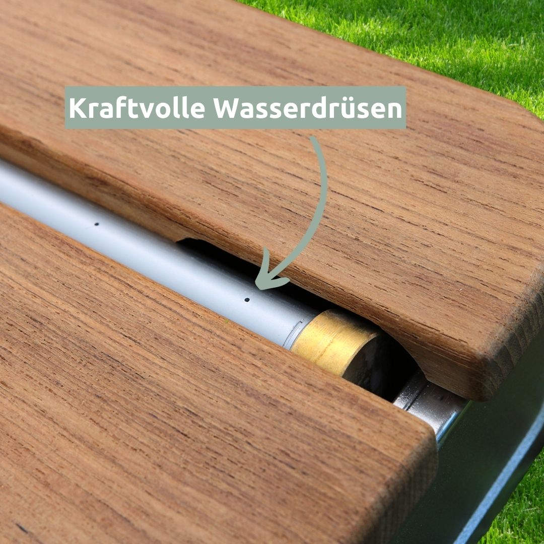 Bodendusche für Pool, Garten und Camping - Gartendusche mit Zubehör