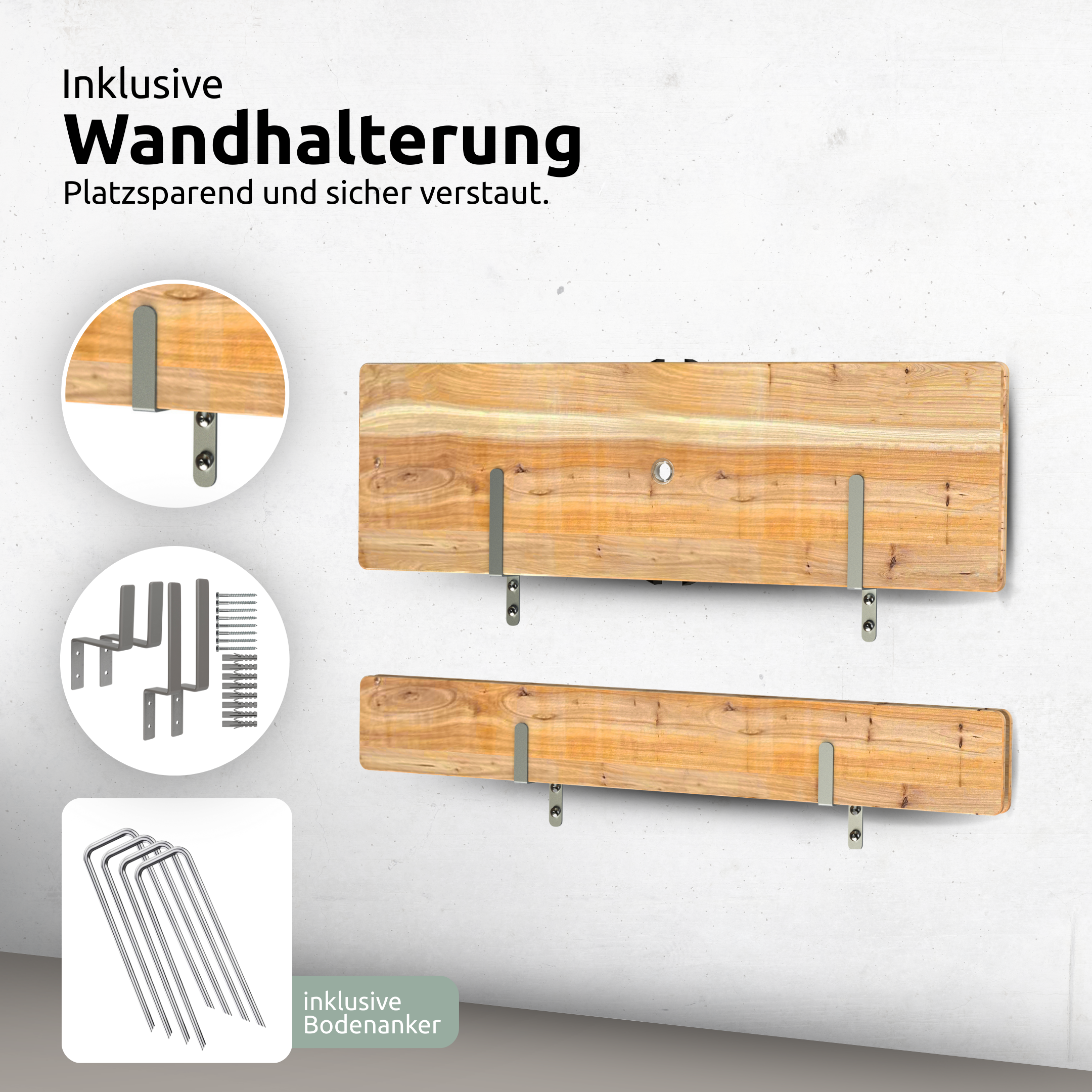 Bierzeltgarnitur - mehrteilig & klappbar