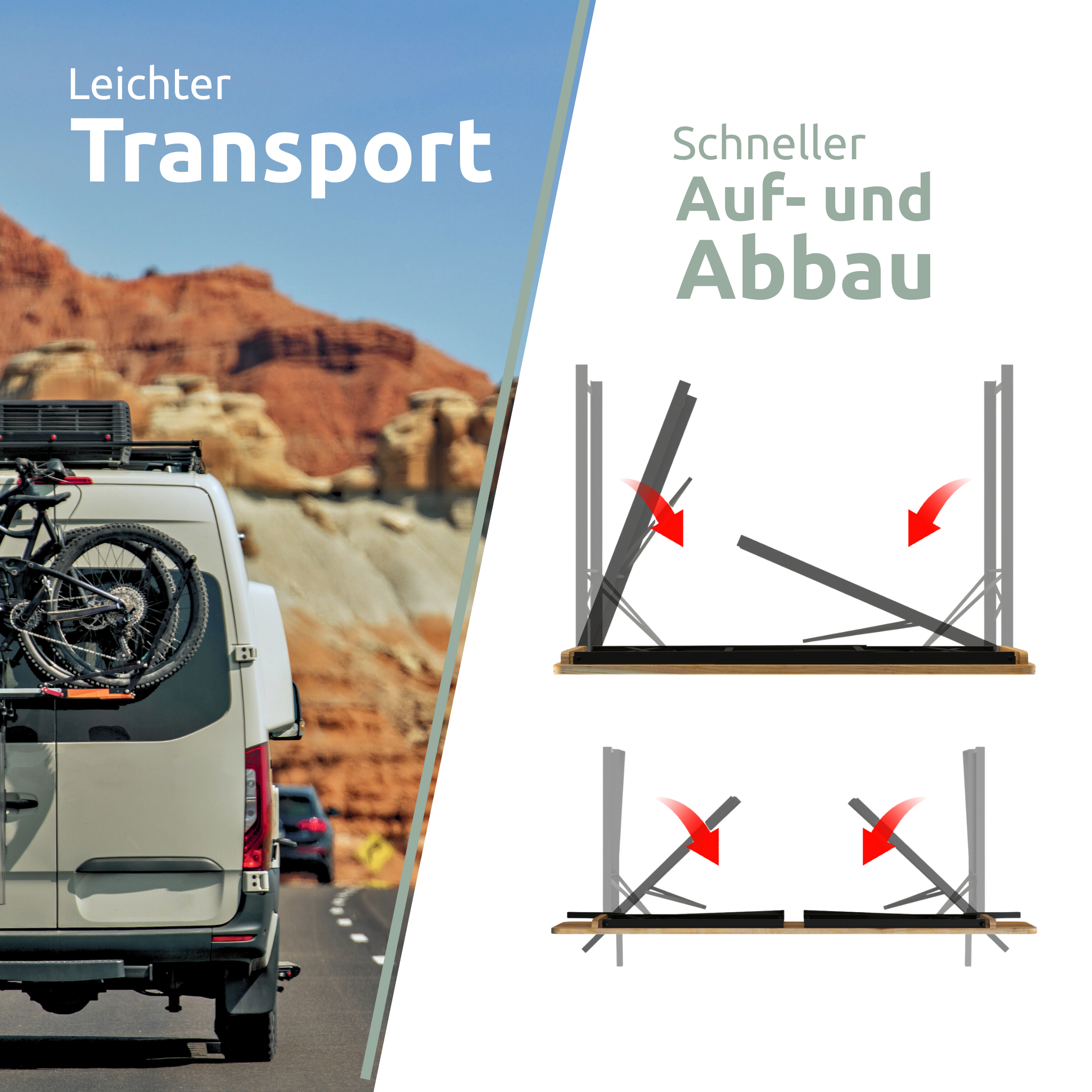 Bierzeltgarnitur - mehrteilig & klappbar