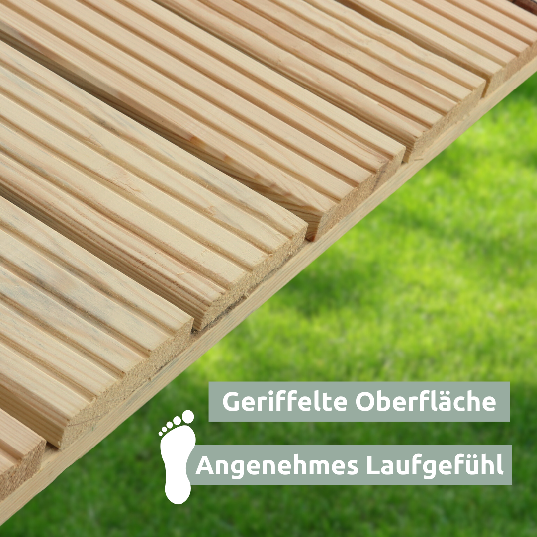 Holzfliese aus Kiefernholz