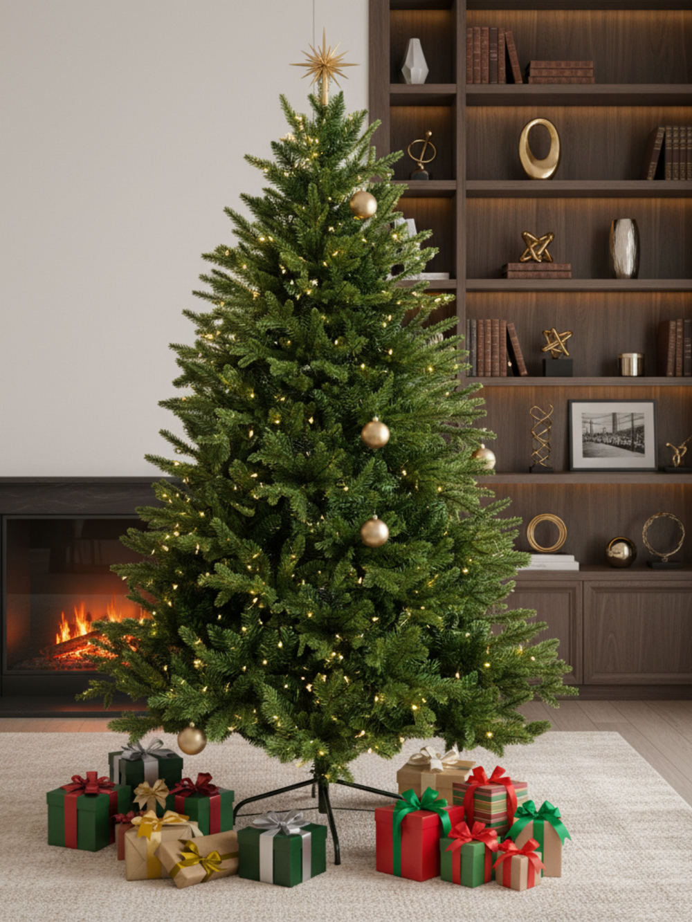 Künstlicher Weihnachtsbaum 190 cm inkl. Lichterkette