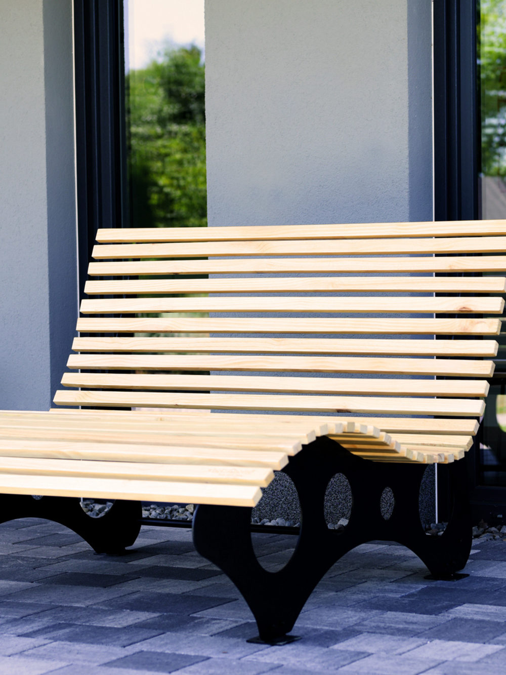 Waldliege aus Kiefernholz für Garten oder Terrasse