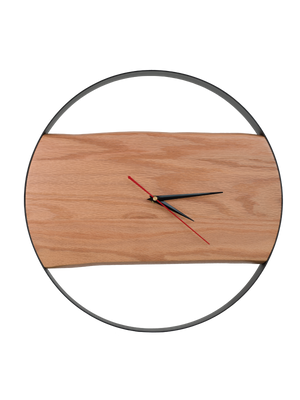 Rustikale Wanduhr