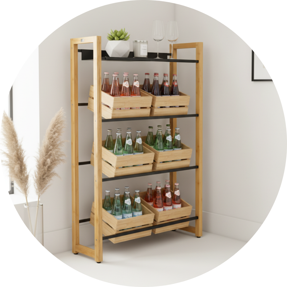 Getränkekistenregale