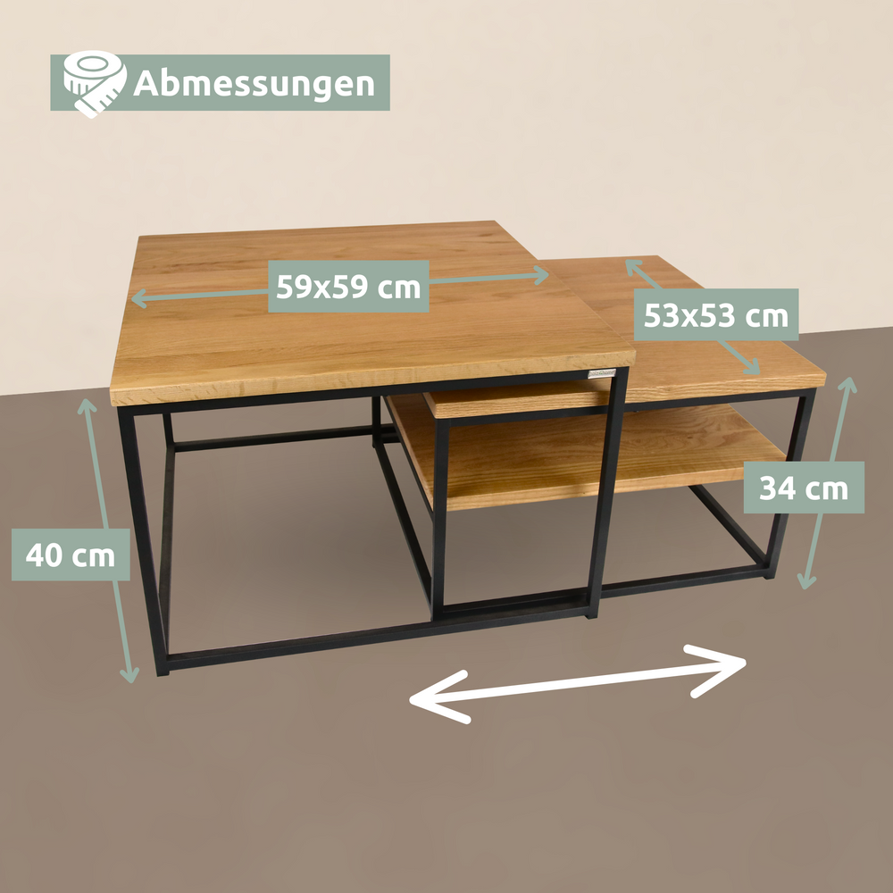 2er-Set Couchtisch