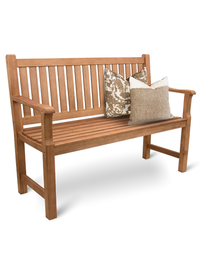 Gartenbank aus Holz 120cm