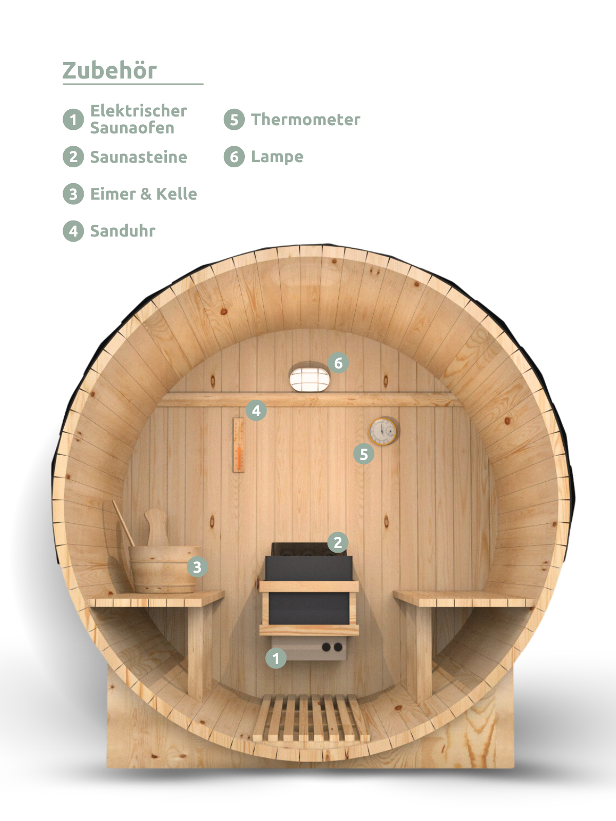 Fasssauna L Pini wood