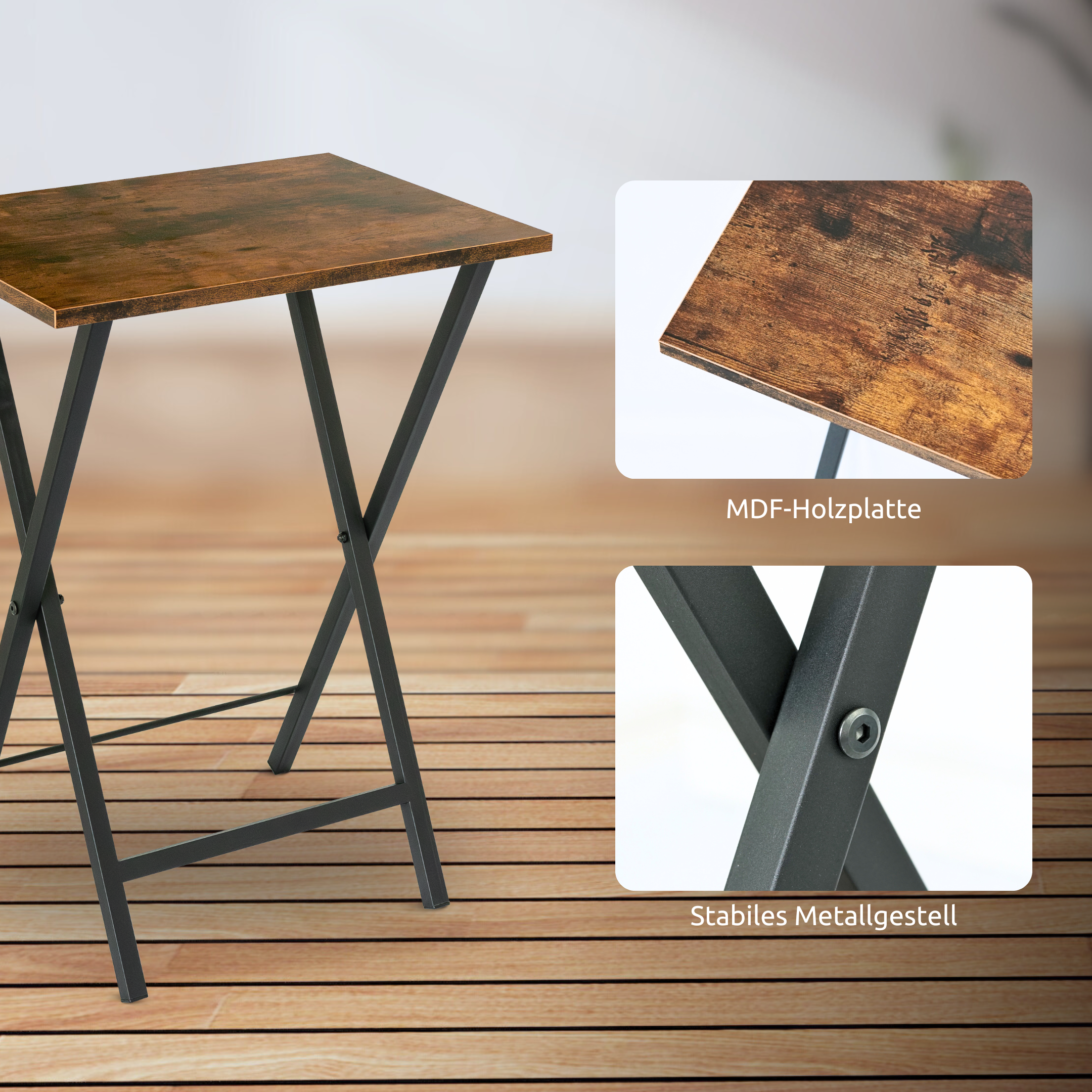 2er Set Beistelltisch MDF