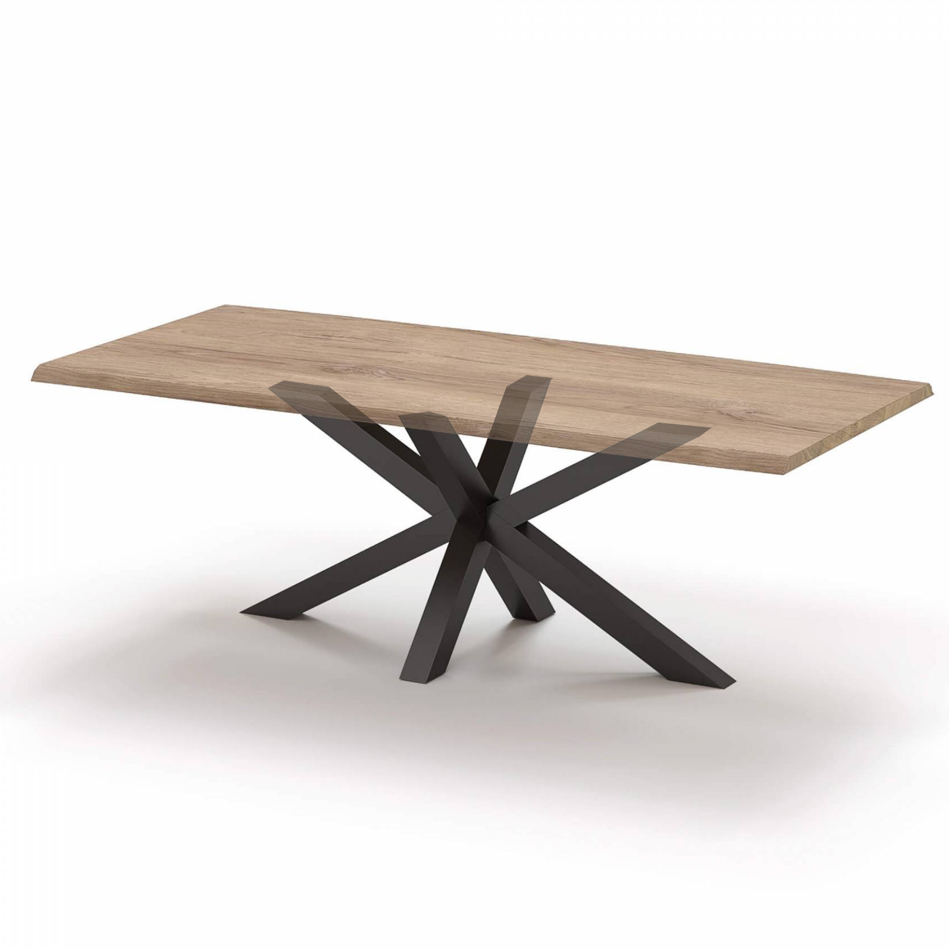 Dreieck Tischgestell Tischbeine Metall schwarz – Set aus 4 Füßen