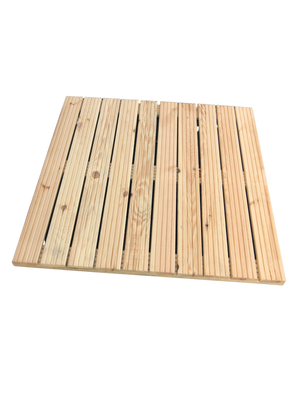 Holzfliese aus Kiefernholz 95 x 95 cm