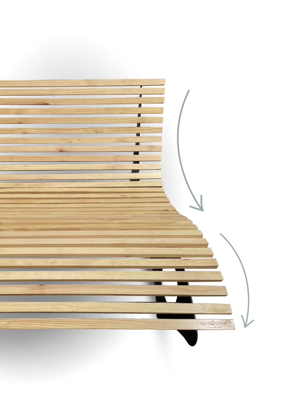Waldliege aus Kiefernholz für Garten oder Terrasse