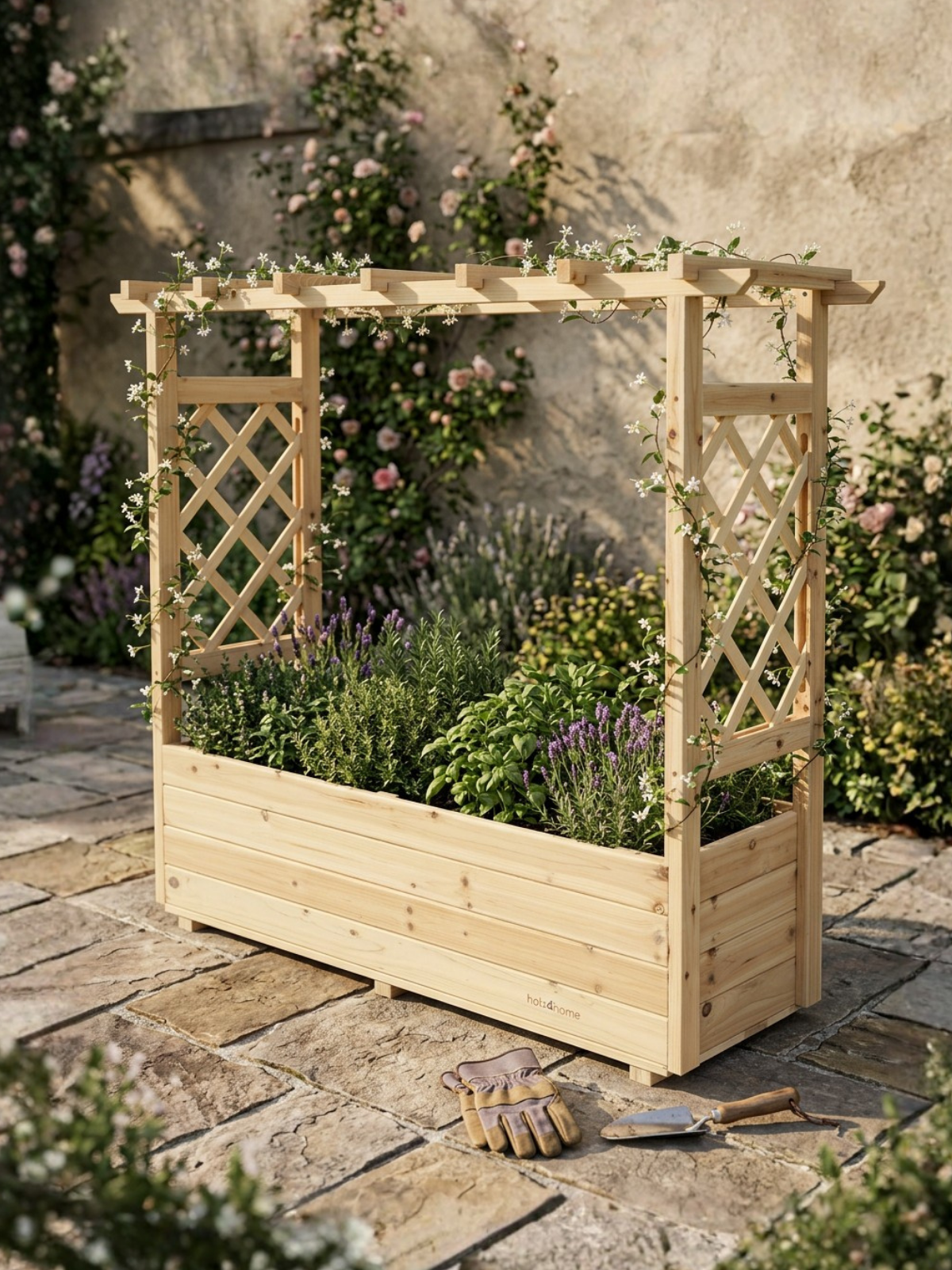 Pflanzkasten mit Dach S